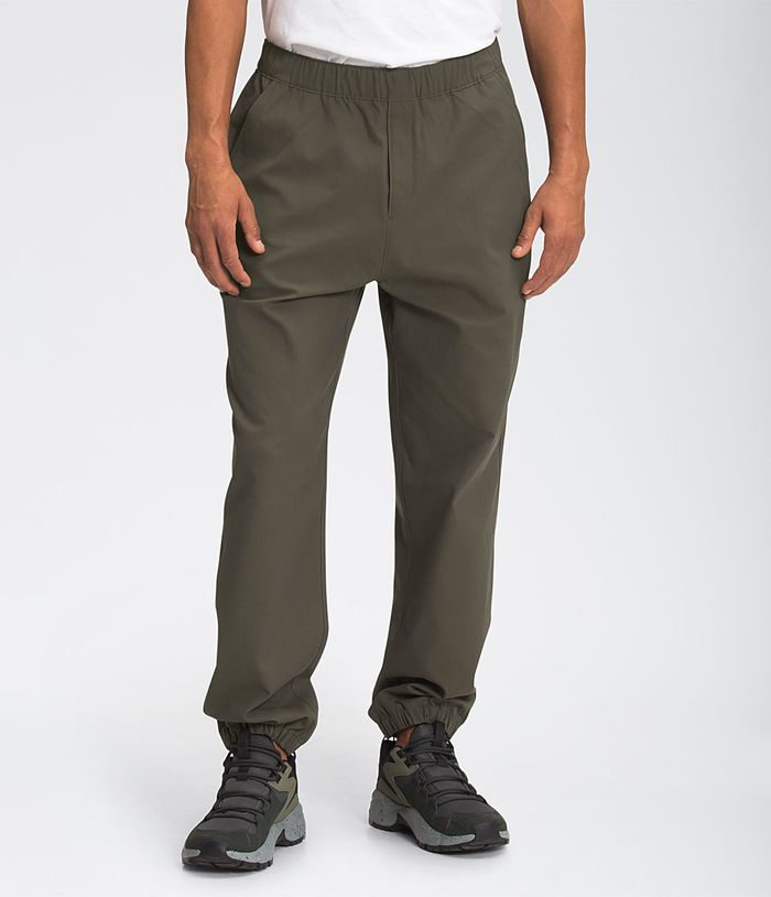 Pantalones The North Face Hombre City Estándar Jogger - Colombia FRDAVM805 - Verde Oscuro